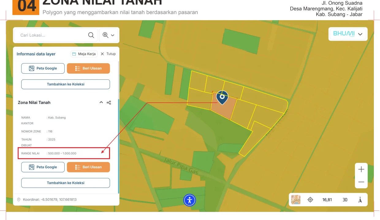 dijual tanah zona industri dekat BYD Subang